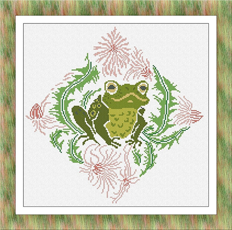 Damask & Frog