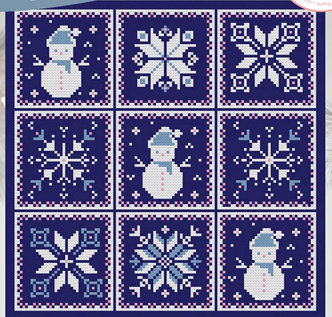 Quitly Cross Stitch - Snowman Season