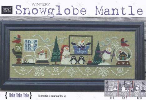 Wintery Snowglobe Mantle #3 - Flake Flake Flake