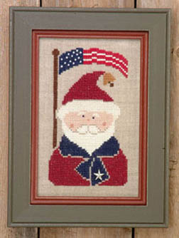 Patriotic Santa Zipper