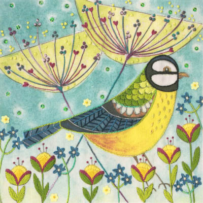 Blue Tit - Flight of Fancy Embroidery Kit