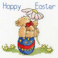 Easter Teddy Greeting Card Kit by Margaret Sherry