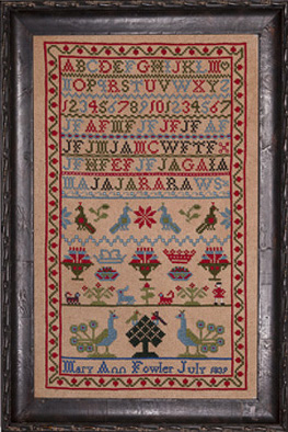 Mary Ann Fowler Reproduction Sampler