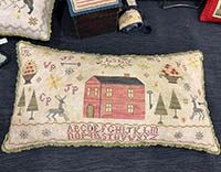 Home For Christmas Sampler Pillow