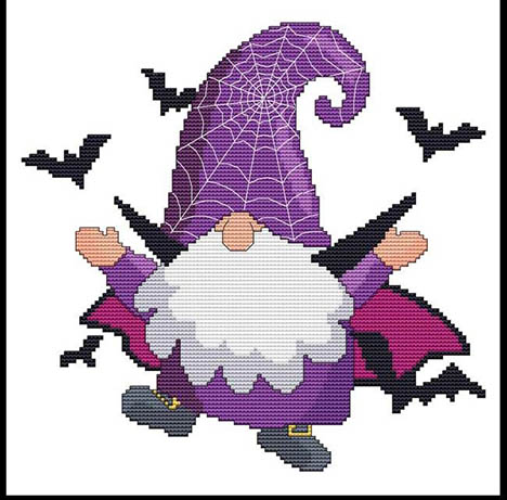 Halloween Gnome - Bat