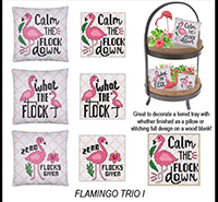 Pillow Chat - Flamingo Trio I