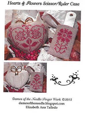 Hearts & Flowers Scissor/Ruler Case