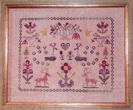 Flowers and Peacock Sampler