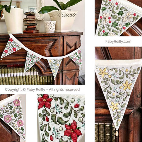 Winter Floral Bunting