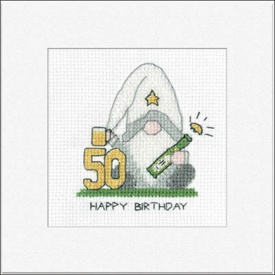 50th Birthday Green Greeting Cards Kit