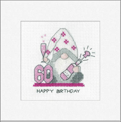 60th Birthday Pink Greeting Cards Kit