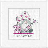 70th Birthday Pink Greeting Cards Kit