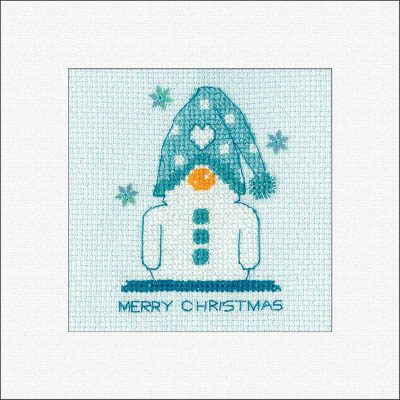 Frosted Snowman Greeting Cards - set of 3 Kit