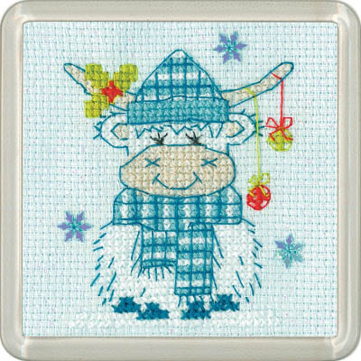 Frosted Highland Tartan Coaster Kit