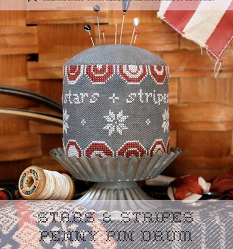 Stars & Stripes Penny Pin Drum