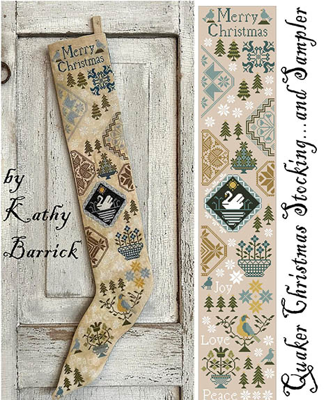 Quaker Christmas Stocking & Sampler