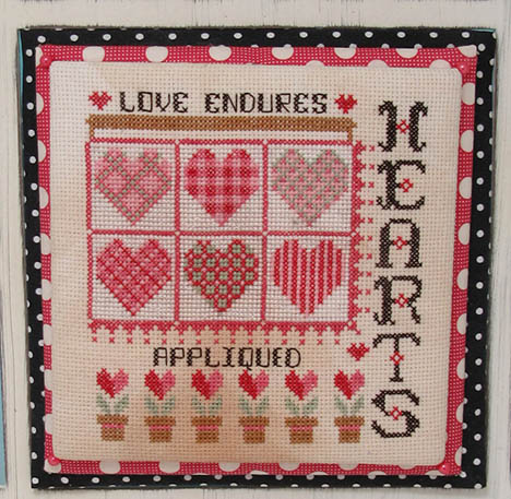 Applique Hearts