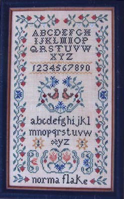 Quaker School Girl Sampler