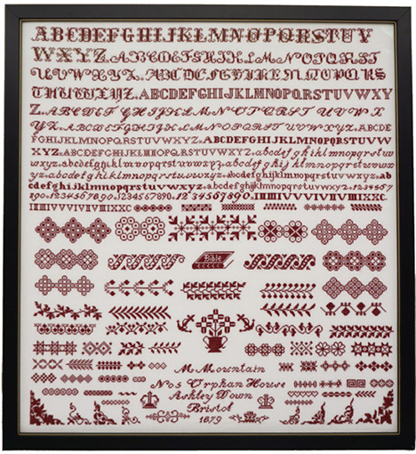 M Mountain 1879 Bristol Orphanage Sampler