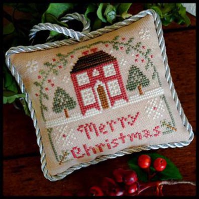 Sampler Tree Ornament #10 - Merry Christmas