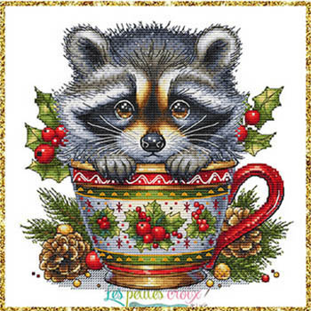 Christmas Animal Cup - Raccoon