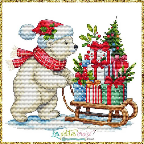 Christmas Bear and Gifts