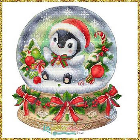 Christmas Penguin Snowball