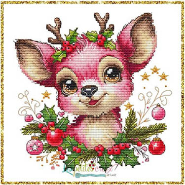 Christmas Pink Reindeer