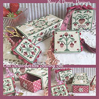 Old Strawberries Sewing Set