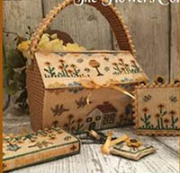 Flowers Cottage Sewing Basket