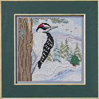 2024 Winter Button & Bead - Winter Woodpecker