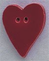 86202 Red Folk Heart Mill Hill Button