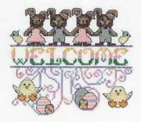 Easter Welcome (Funny Bunnies)