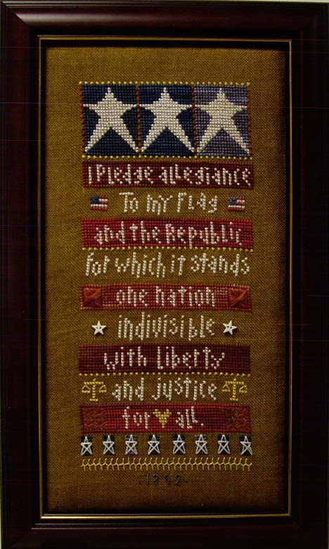 SHOP MODEL - SADIE STUART: I PLEDGE ALLEGIANCE SAMPLER