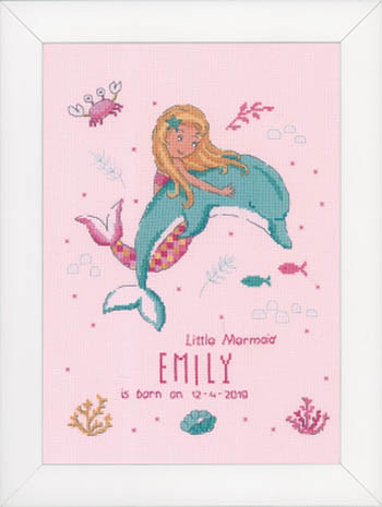 mermaid birth announcement