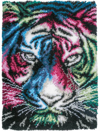 Tiger - Latch Hook Rug Kit