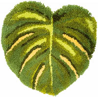 Green Leaf Latch Hook Rug Kit