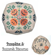 Pumpkins & Buzzards Biscornu