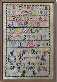 Edith Brough 1880 Sampler