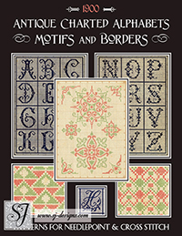 Antique Charted Alphabets Motifs & Borders