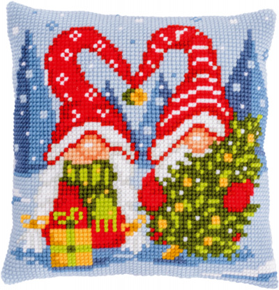 Christmas Gnomes Cushion Kit