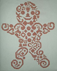 Tribal Gingerbread Man