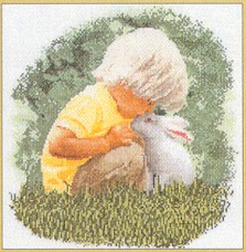 Little Boy with Bunny Kit