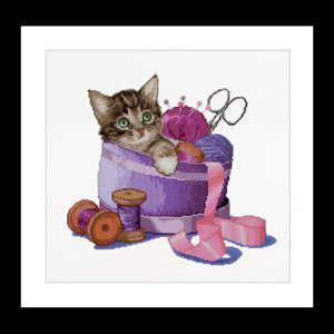 Sewing Basket Kitten Kit