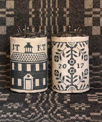 Schoolhouse Coverlet Pin Drum