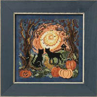 2011 Autumn Button & Bead-Moonlit Kitties 