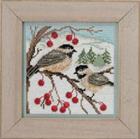 2013 Winter Button & Bead - Chickadee