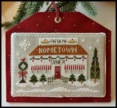 HOMETOWN HOLIDA #12 - DINER  BY LITTLE HOUSE NEEDLEWORK